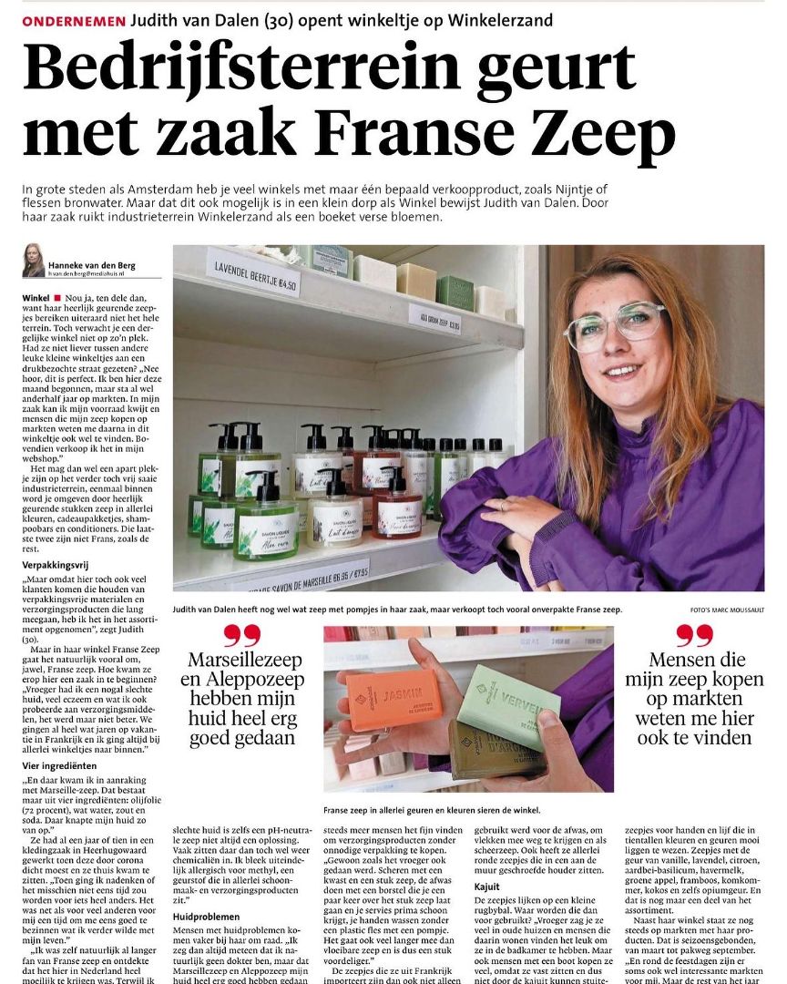 FRANSE ZEEP Noord hollands dagblad krant